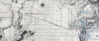 Nineteenth century map of Ballarat mining district