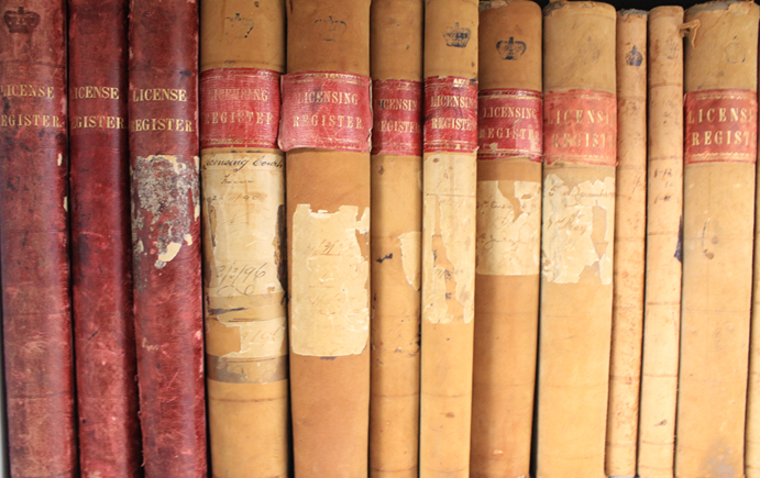 photo of books on a shelf