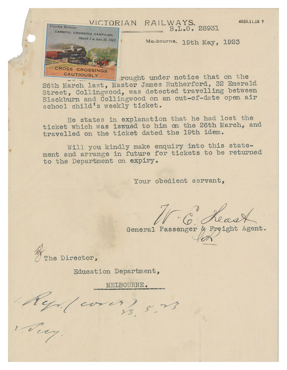 Railway letter