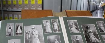 Archival materials on display