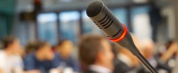 microphone at an event