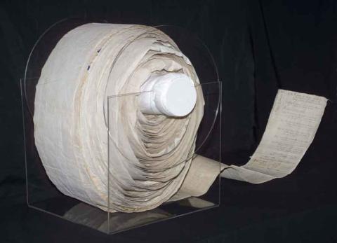 photo of petition on a scroll